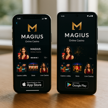 Magius Casino - Mobile Apps für iOS und Android