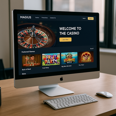 Magius Casino - Modernes Design und benutzerfreundliche Oberfläche