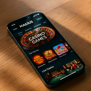 Magius Casino - Optimierte Mobile-Erfahrung auf Smartphones und Tablets